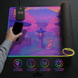 Pastel sakura anime mousepad