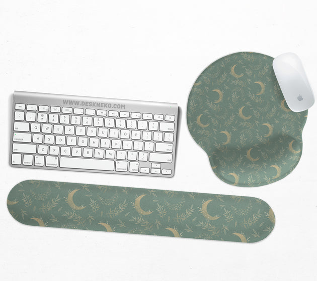 Celestial moon ergonomic wrist rest set