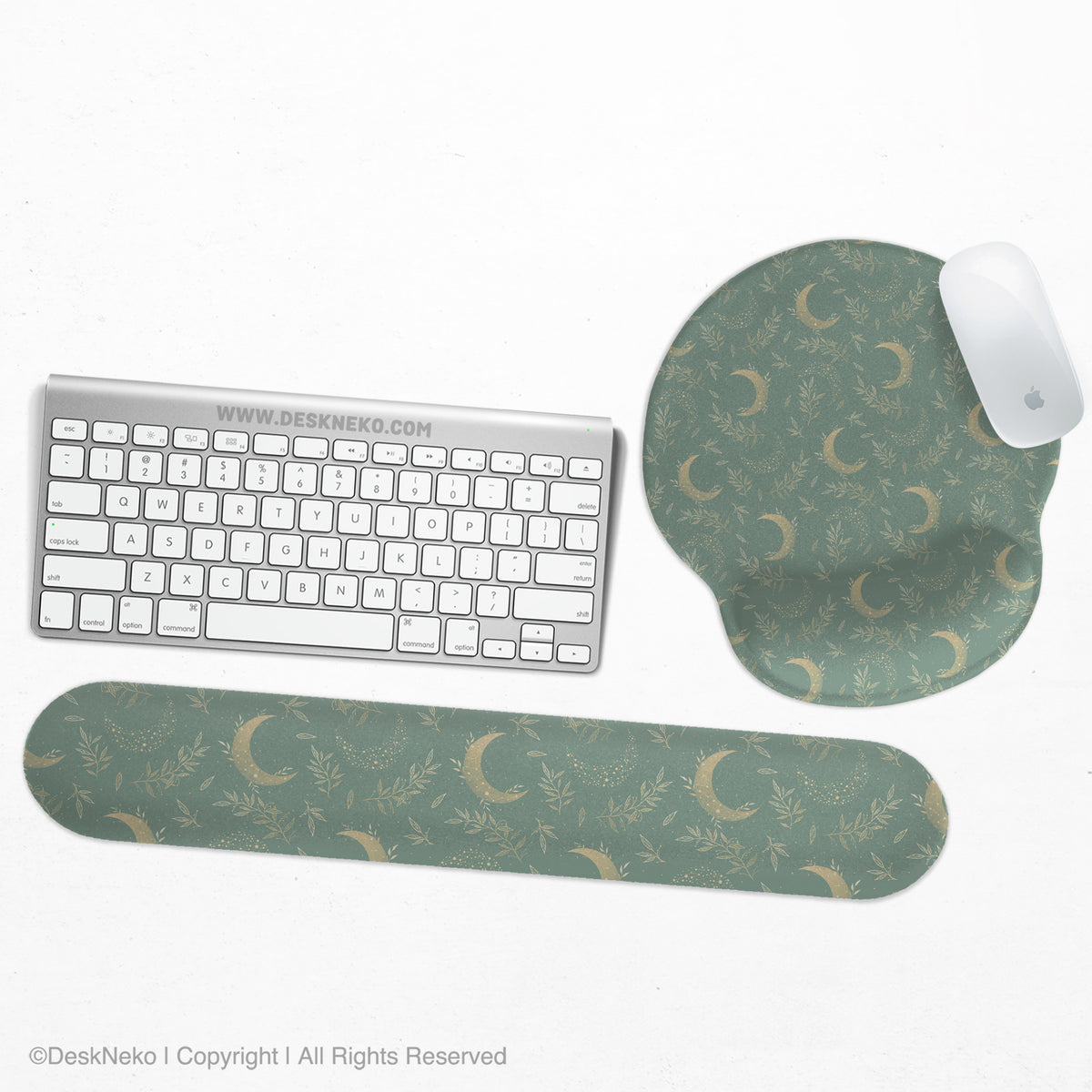 Celestial moon ergonomic wrist rest set