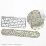 Positive affirmations ergonomic mouse & wrist rest