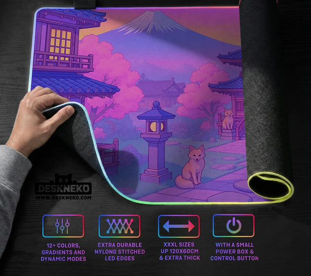Pastel sakura anime mousepad
