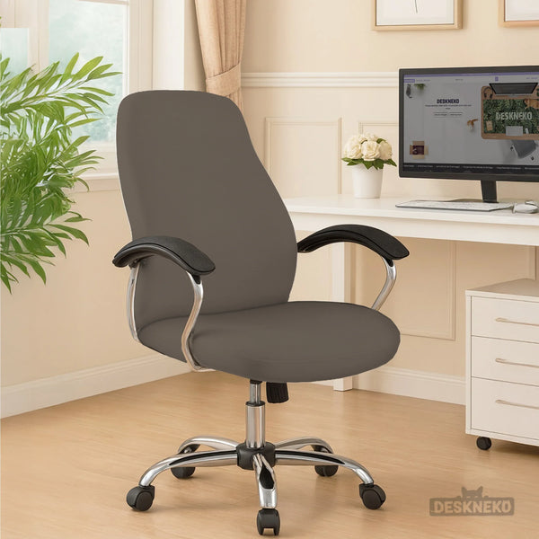 Cocoa Brown Desk Chair Cover - Deskneko