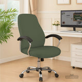 Warm forest green office chair cover
