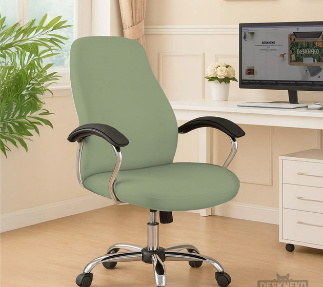 Sage green office chair cover