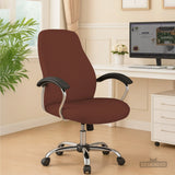 Mahogany brown desk chair cover