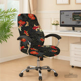 Japanese koi office chair cover