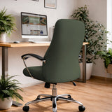 Warm forest green office chair cover