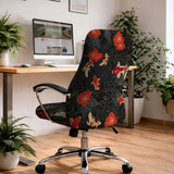 Japanese koi office chair cover