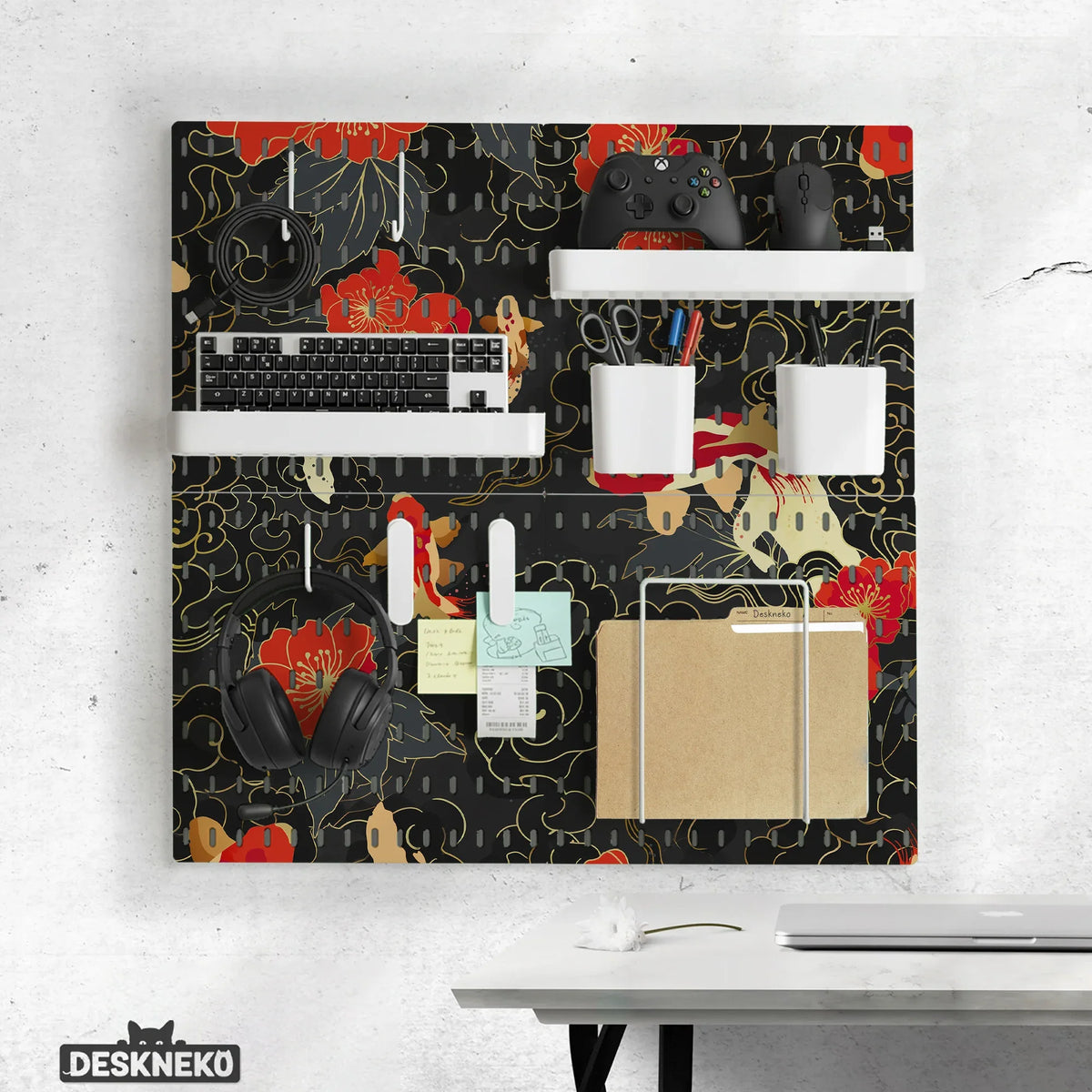 Koi fish pegboard set
