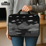 Black cat mountains laptop sleeve & bag