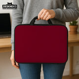 Burgundy laptop sleeve & bag for macbook and notebooks