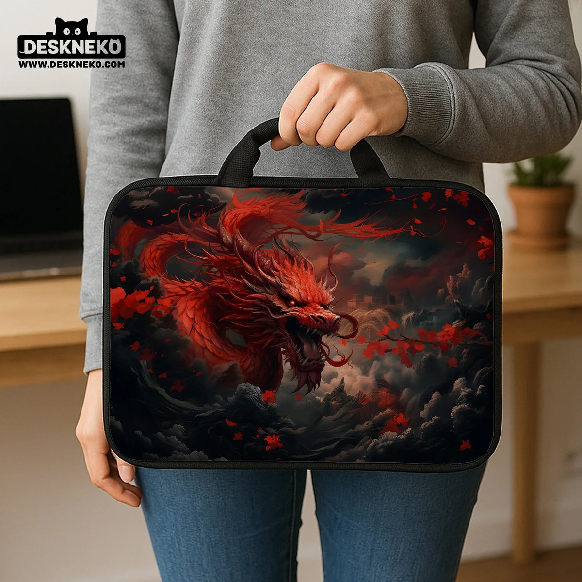 Red dragon laptop sleeve & bag