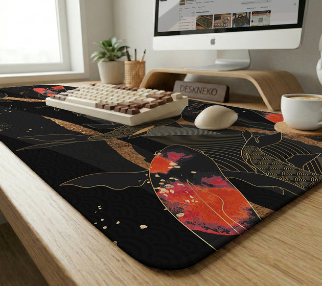 Koi waves desk mat