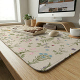 Wildflower pattern desk mat
