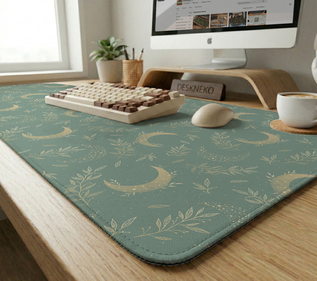 Celestial moon desk mat