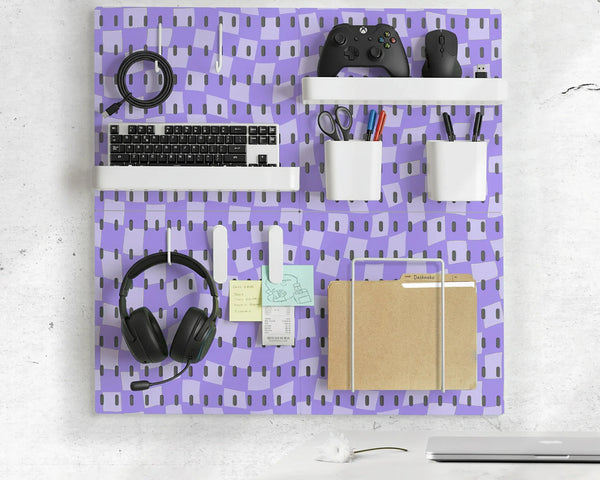 Cute purple pegboard