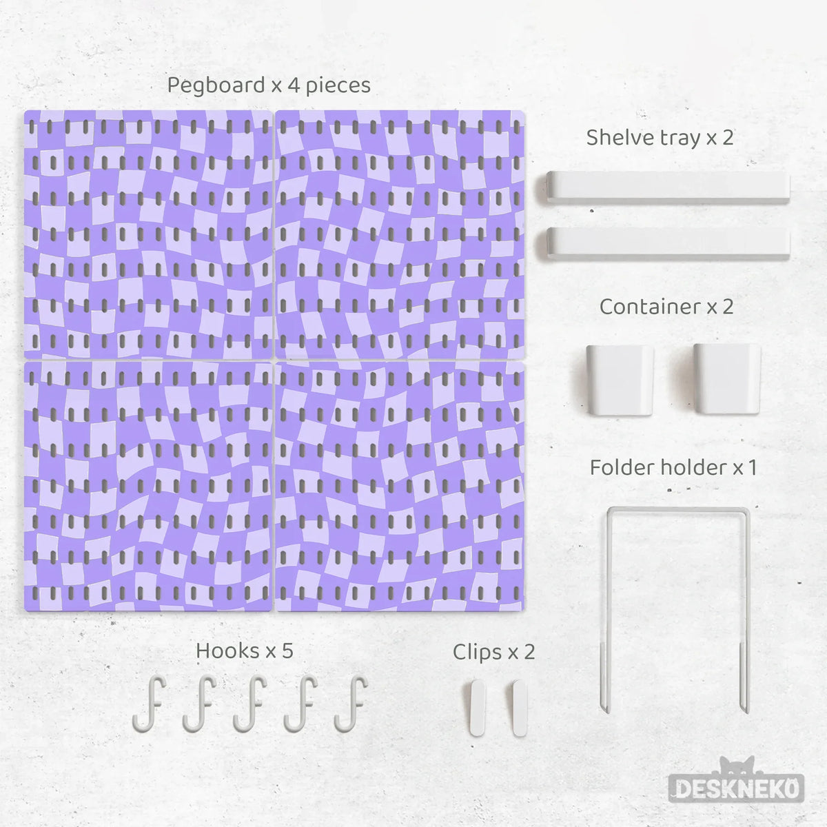 Cute purple pegboard