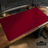 Burgundy desk mat for gaming and office desks | mousepad