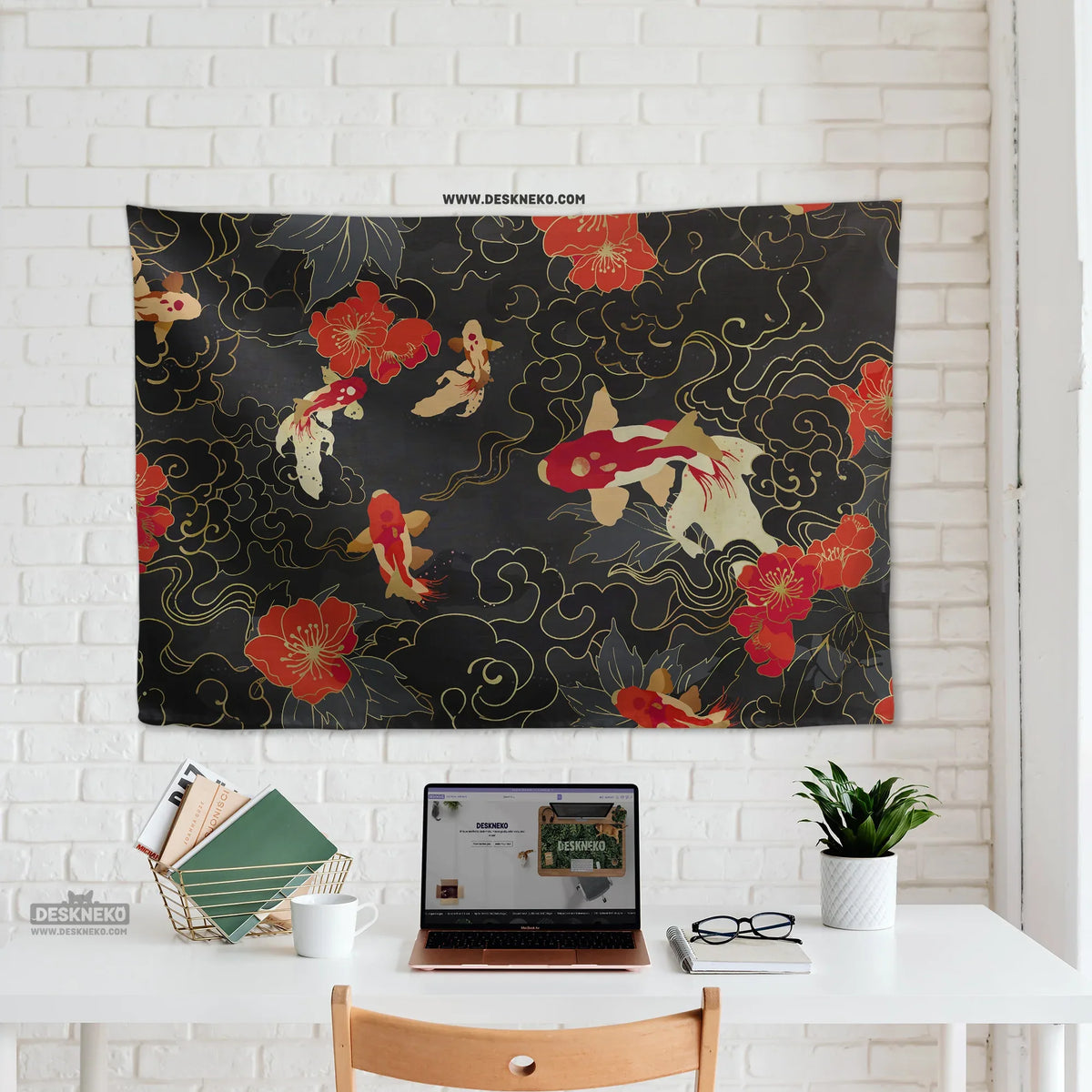 Koi fish wall tapestry