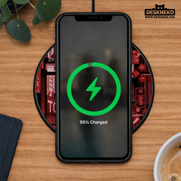 Tokyo Neon Wireless Charger - Deskneko