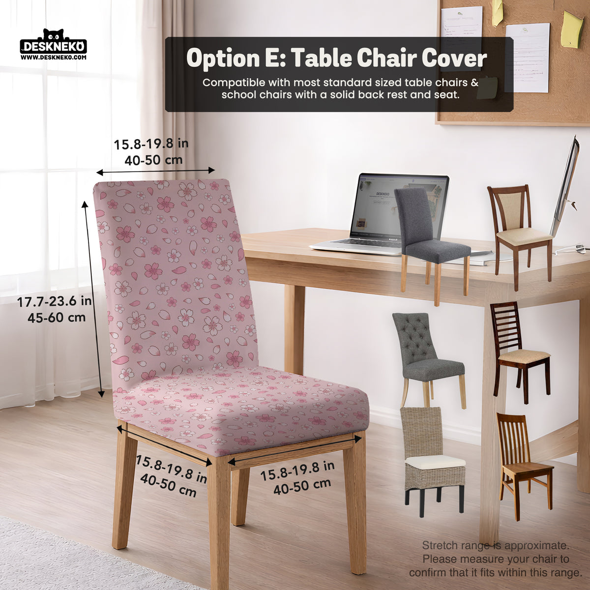 Sakura blossom desk chair cover