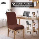 Mahogany brown desk chair cover