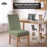 Sage green office chair cover