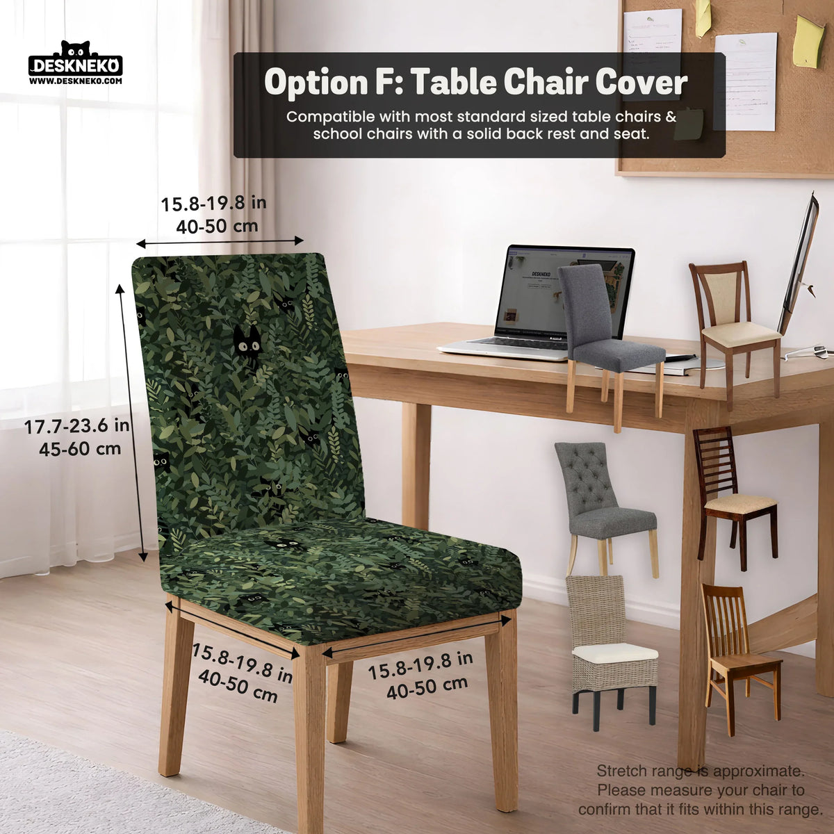 Forest cat desk chair cover for office and gaming chairs