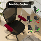 Burgundy office chair cover for desk chairs and home offices