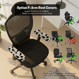 Black cat desk chair cover