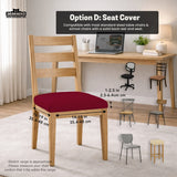 Burgundy office chair cover for desk chairs and home offices