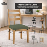 Warm forest green office chair cover