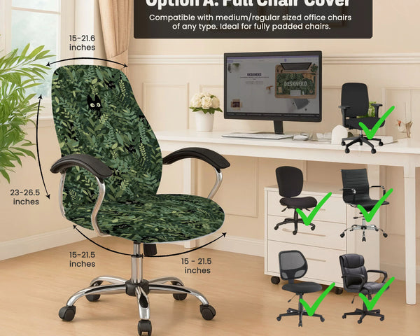 Forest cat desk chair cover for office and gaming chairs