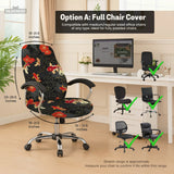 Japanese koi office chair cover