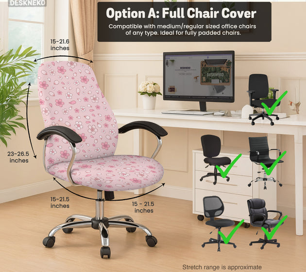 Sakura blossom desk chair cover