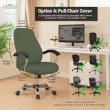 Warm forest green office chair cover