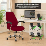 Burgundy office chair cover for desk chairs and home offices