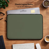 Midnight olive laptop sleeve
