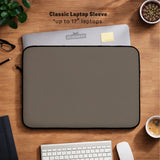 Cocoa laptop sleeve case, minimalist padded notebook cover