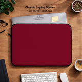 Burgundy laptop sleeve & bag for macbook and notebooks