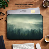 Misty forest nordic laptop sleeve