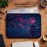 Dark sakura night laptop sleeves & bags