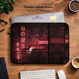 Red cyberpunk laptop sleeve & bag