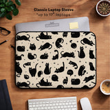 Cat pattern laptop sleeve
