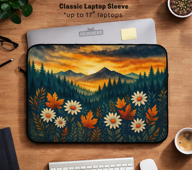 Autumn mountain laptop sleeve & bag