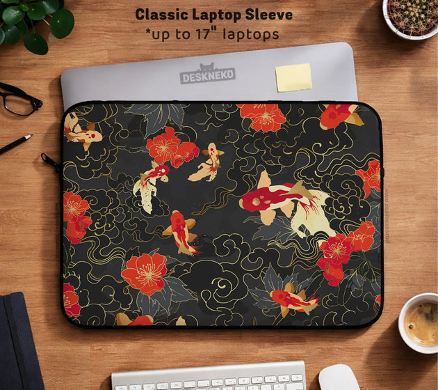 Koi fish laptop sleeve & bag