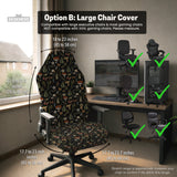 Woodland pattern desk chair cover