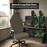 Cocoa Brown Desk Chair Cover - Deskneko