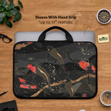 Koi waves laptop sleeve