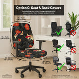 Japanese koi office chair cover